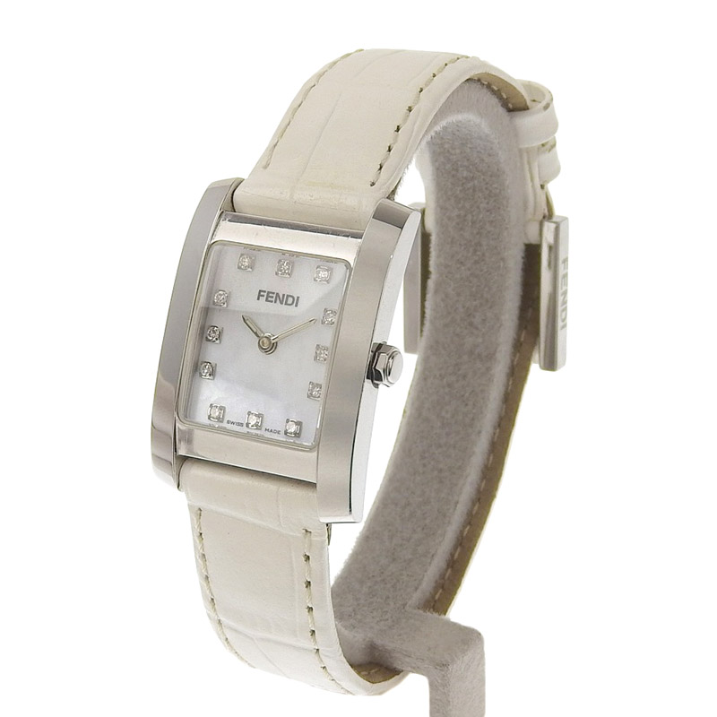 http://フェンディ%20FENDI%207000L%20クォーツ%20腕時計%20レディース%20SS%20革%2012PD%20スクエア%20シェル文字盤%207000L%20中古%20OW0394
