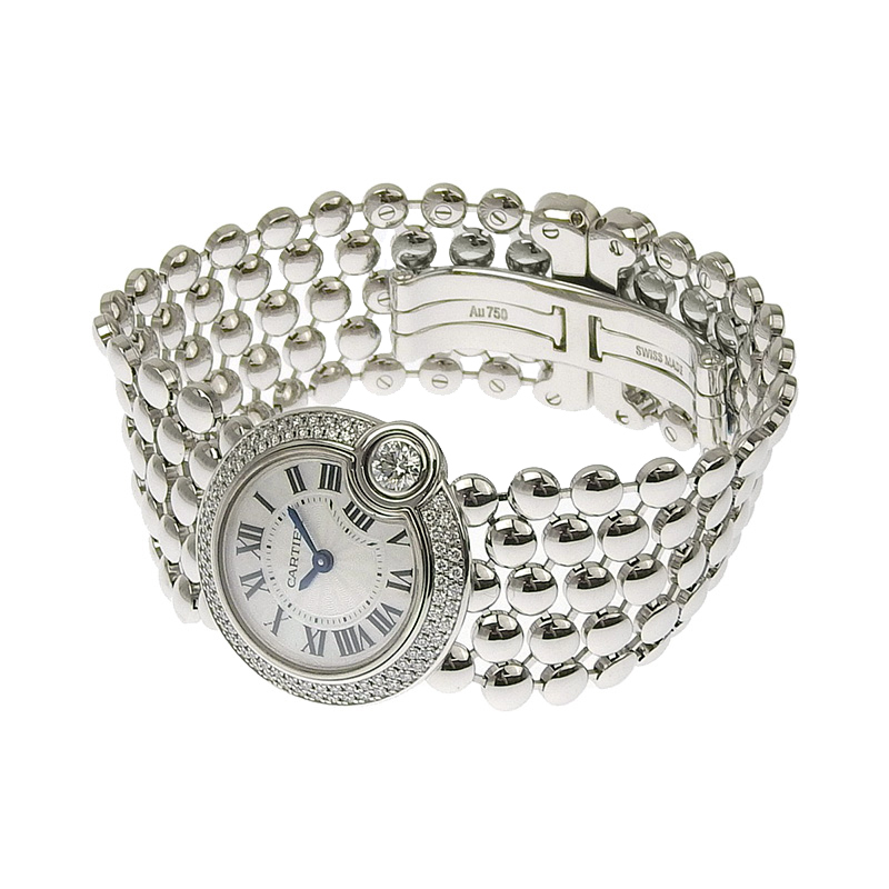http://カルティエ%20CARTIER%20バロン%20ブラン%20ドゥ%20クォーツ%20腕時計%20K18WG%20ベゼルダイヤモンド%20ホワイトシェル文字盤%20WE902072%20中古%20CA0440