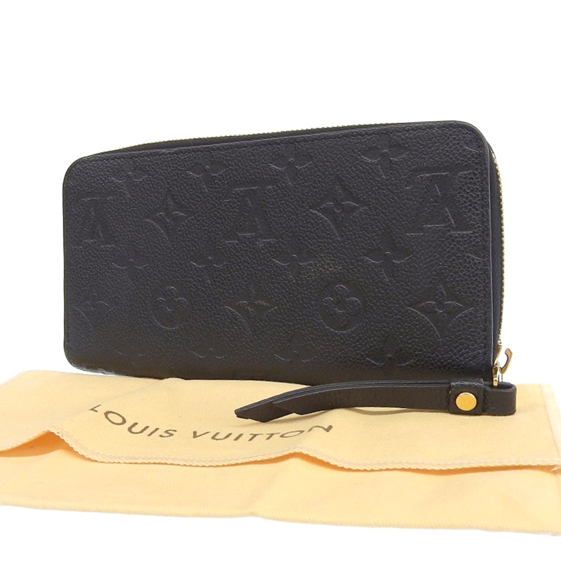 http://ルイヴィトン%20LOUIS%20VUITTON%20モノグラム・アンプラント%20ジッピー・ウォレット%20ラウンドジップ%20長財布%20ノワール%20M61864%20中古%20LV1337