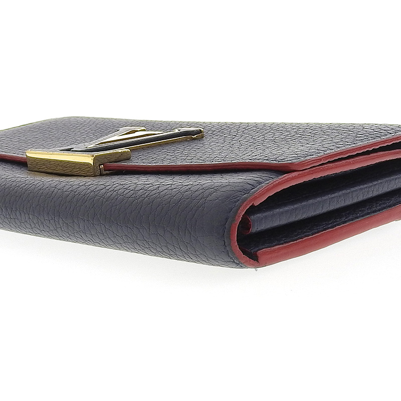 http://ルイヴィトン%20LOUIS%20VUITTON%20ポルトフォイユ・カプシーヌ%20長財布%20トリヨン%20マリーヌルージュ%20M63739%20中古%20LV1357