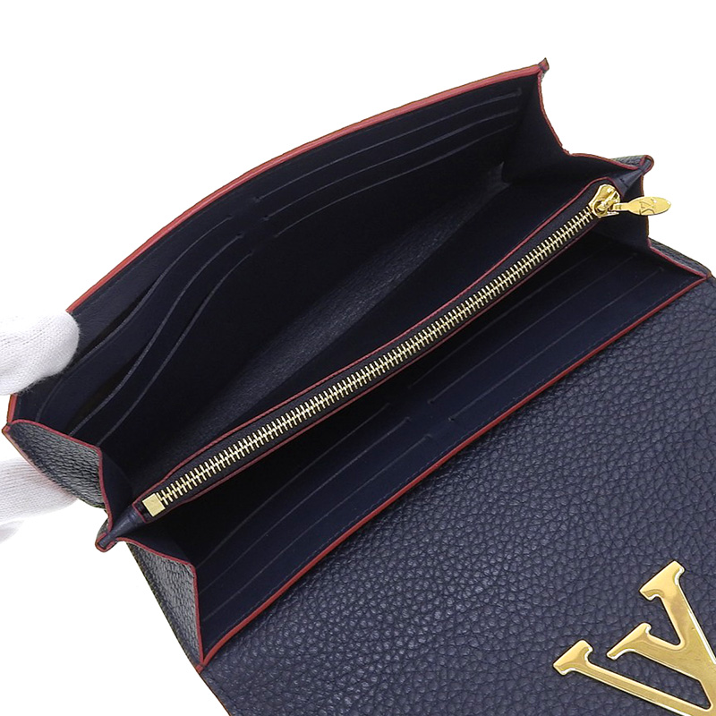 http://ルイヴィトン%20LOUIS%20VUITTON%20ポルトフォイユ・カプシーヌ%20長財布%20トリヨン%20マリーヌルージュ%20M63739%20中古%20LV1357