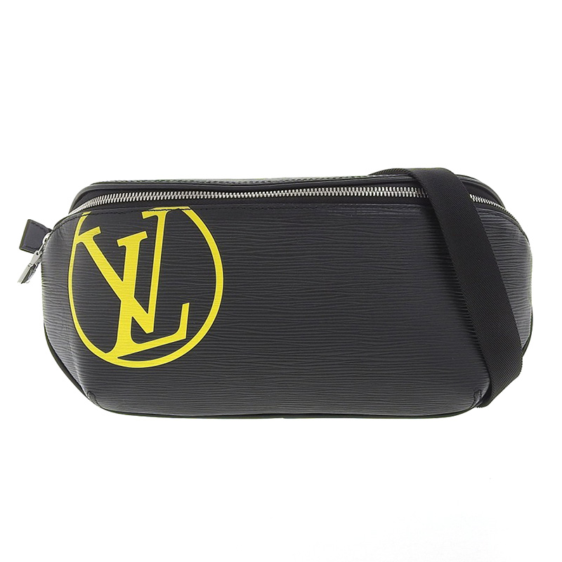 ルイヴィトン LOUIS VUITTON エピ LVサークル バムバッグ ボディバッグ ウエストポーチノワール M55131 中古 LV1366