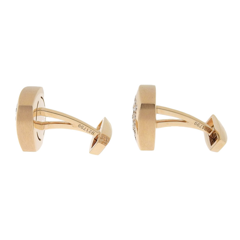 http://ショーメ%20CHAUMET%20カフス%20カフリンクス%20K18PG%20ダイヤモンド%20中古%20OBJ0253