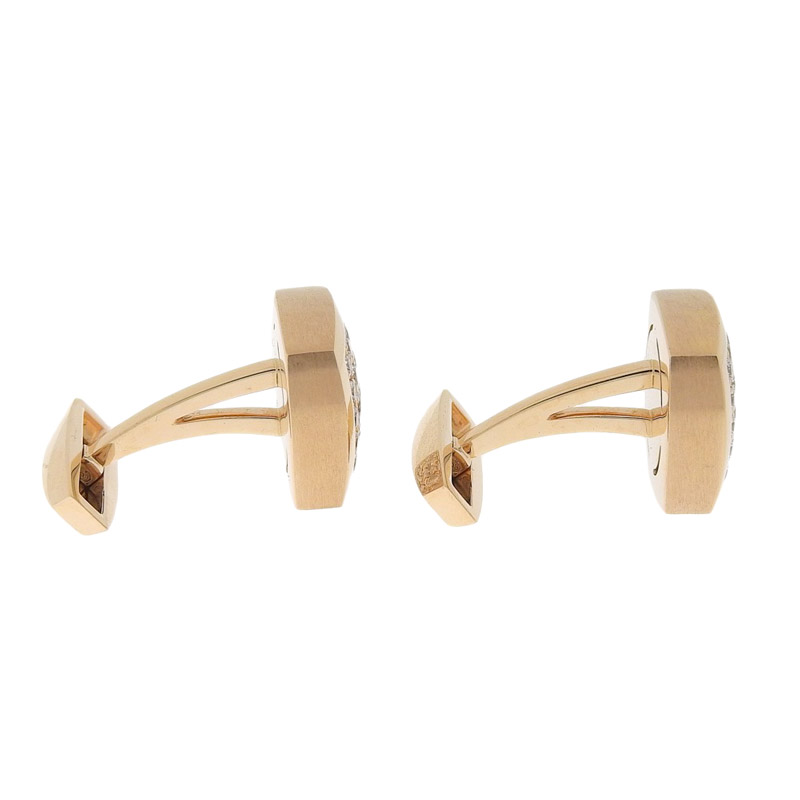 http://ショーメ%20CHAUMET%20カフス%20カフリンクス%20K18PG%20ダイヤモンド%20中古%20OBJ0253