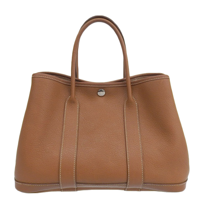エルメス HERMES ガーデンパーティTPM トートバッグ ネゴンダ ブラウン □L刻印 2008年 中古 HE0856
