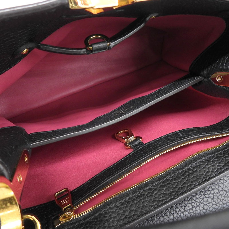 http://ルイヴィトン%20LOUIS%20VUITTON%20カプシーヌBB%202WAYバッグ%20ハンドバッグ%20ショルダーバッグ%20トリヨン%20ノワール%20M94755%20中古%20LV1438