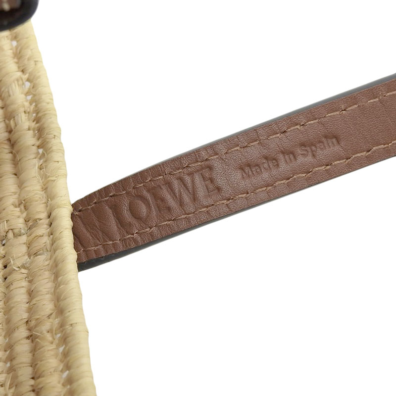 http://ロエベ%20LOEWE%20スクエアバスケットバッグ%20スモール%20ショルダーバッグ%20ラフィア%20カーフ%20ナチュラル%20ピーカン%20A223099X02%20中古%20OB1553