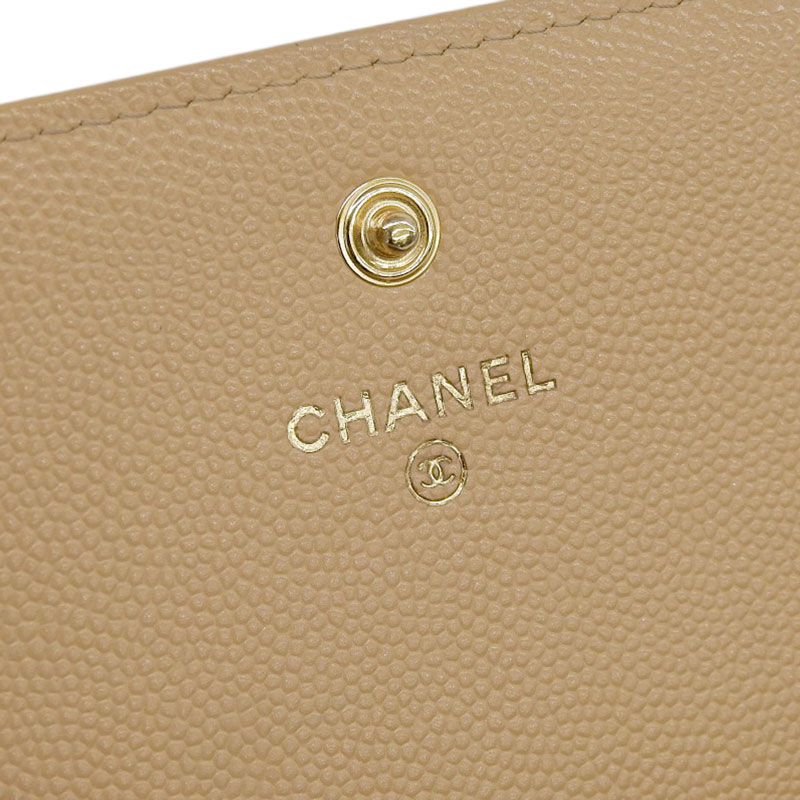 http://シャネル%20CHANEL%20ドーヴィル%20ラウンドファスナー%20長財布%20キャビアスキン%20ベージュ%20A81976%2028番台%20中古%20CH0891