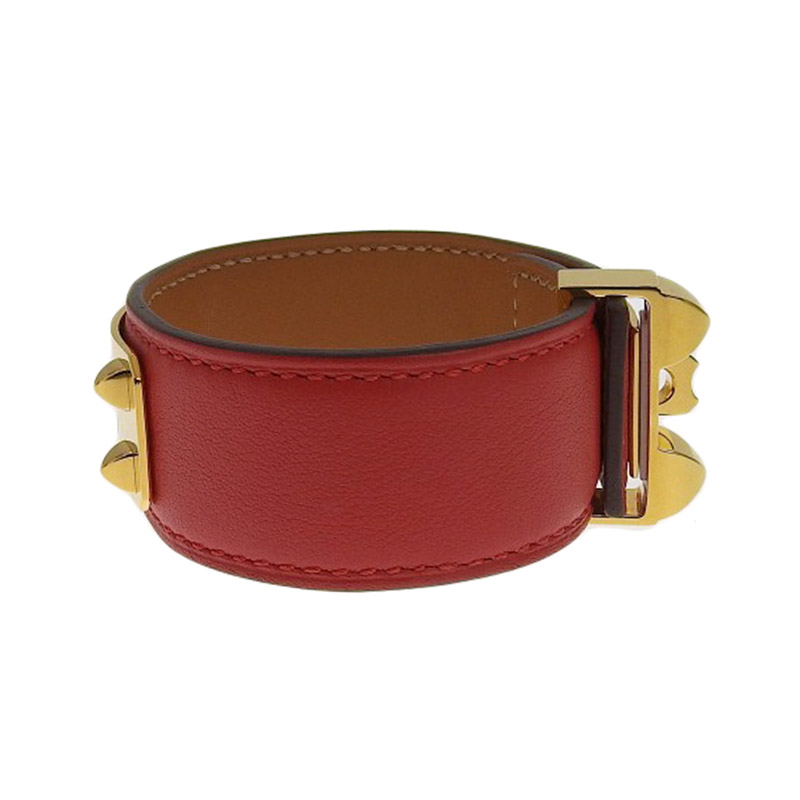 http://エルメス%20HERMES%20コリエ・ド・シアン24%20ブレスレット%20レザー%20レッド%20#T2%20Z刻印%202021年%20中古%20HE0862