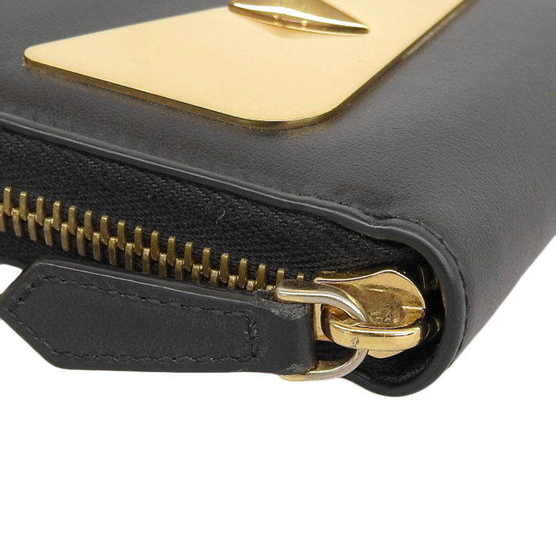 http://フェンディ%20FENDI%20モンスター%20長財布%20ラウンドファスナー%20レザー%20ブラック%207M0210%20中古%20OBB0519
