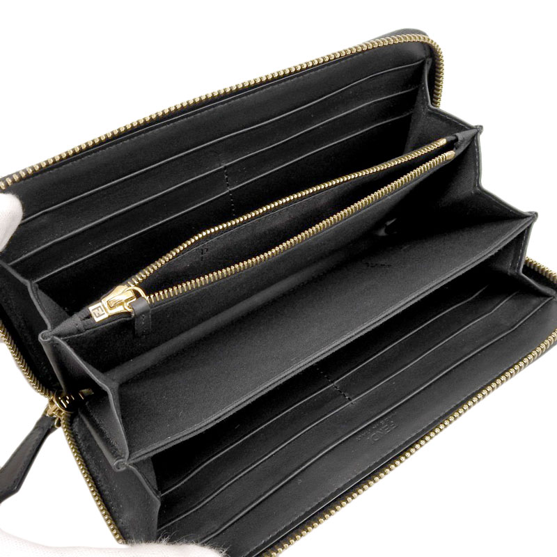 http://フェンディ%20FENDI%20モンスター%20長財布%20ラウンドファスナー%20レザー%20ブラック%207M0210%20中古%20OBB0519