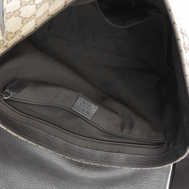 http://グッチ%20GUCCI%20ショルダーバッグ%20メッセンジャーバッグ%20GGキャンバス/レザー%20ベージュ/ブラウン%20449171%20中古%20GU0550