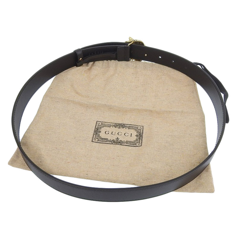 http://グッチ%20GUCCI%20ラジャ%20タイガーヘッド%20ベルト%20GP/レザー%20ブラック%20543152%20中古%20GU0556
