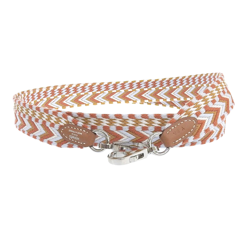 エルメス バンドリエール サングル アレグロ ショルダーストラップ キャンバス/レザー オレンジ系 SV金具 Y刻印 2020年 中古 HE0884