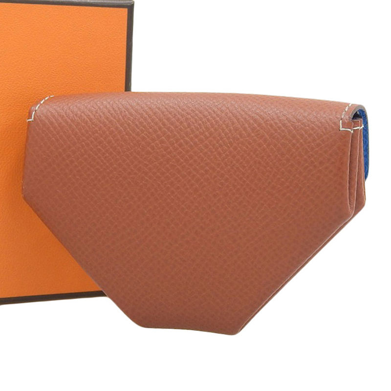 http://エルメス%20HERMES%20ル%20ソワ%20サンドゥーズ%20コインケース%20レザー%20ブラウン×ブルー%20Y刻印%202020年%20中古%20HE0885
