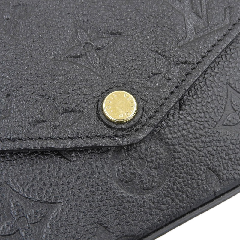 http://ルイヴィトン%20LOUIS%20VUITTON%20モノグラム・アンプラント%20ポシェット・フェリシー%20ショルダーバッグ%20ノワール%20M64064%20中古%20LV1500