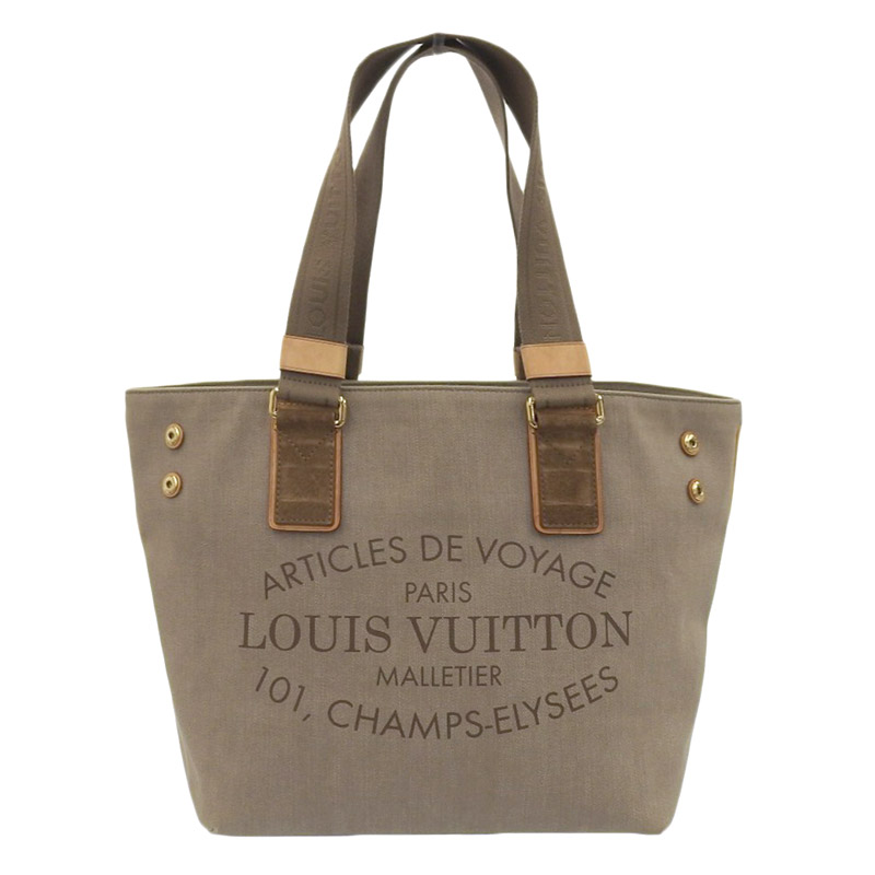 ルイヴィトン LOUIS VUITTON プランソレイユ カバPM トートバッグ キャンバス ベージュ M94144 中古 LV1501