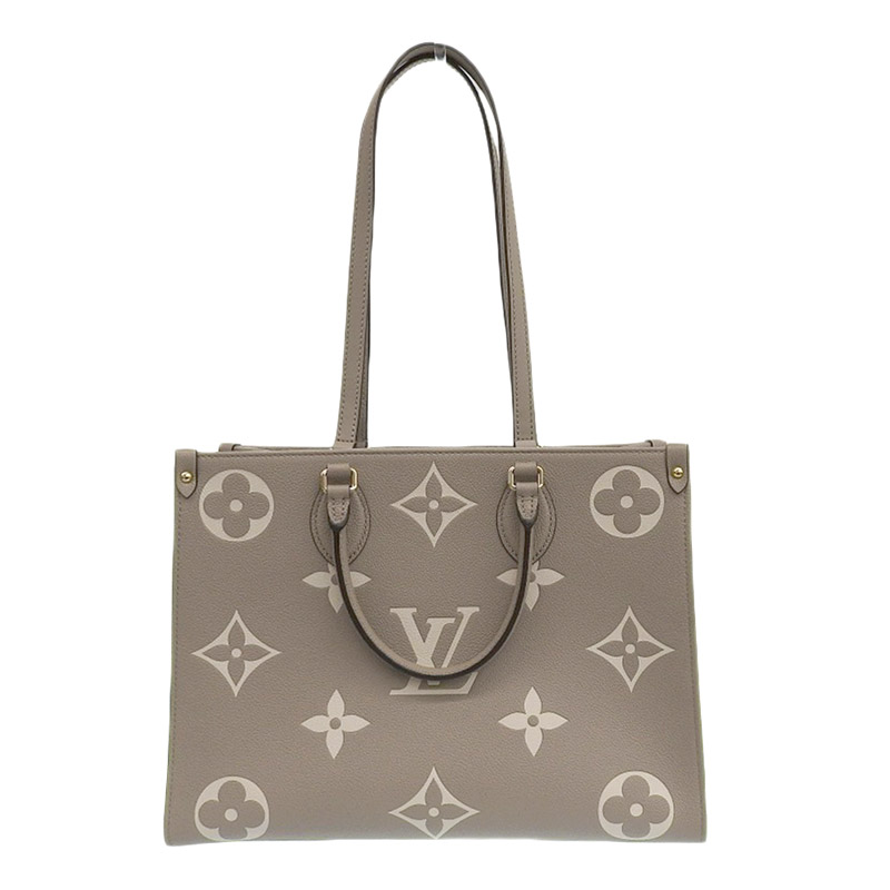 ルイヴィトン LOUIS VUITTON バイカラー モノグラム・アンプラント オンザゴーMM トゥルトレールクレーム M45494 中古 LV1504