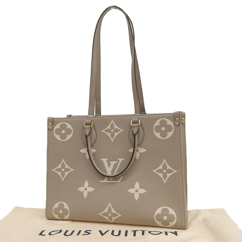 http://ルイヴィトン%20LOUIS%20VUITTON%20バイカラー%20モノグラム・アンプラント%20オンザゴーMM%20トゥルトレールクレーム%20M45494%20中古%20LV1504