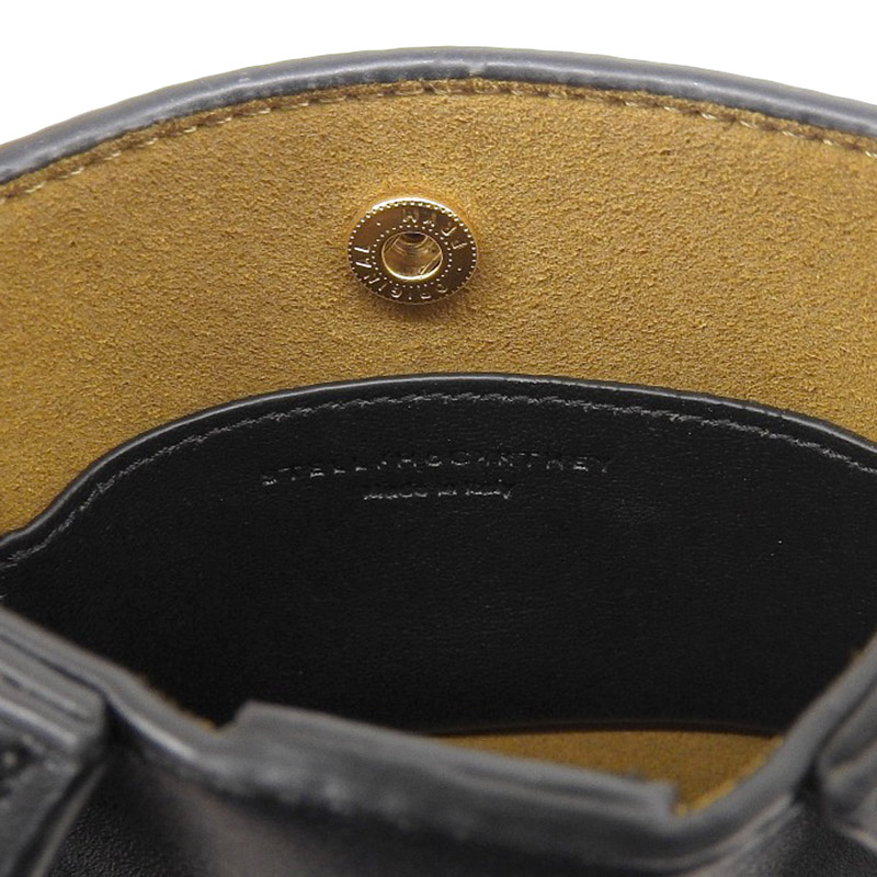 http://ステラマッカートニー%20STELLA%20MCCARTNEY%20ショルダーバッグ%20ミニショルダー%20フェイクレザー%20ブラック%20中古%20OB1662