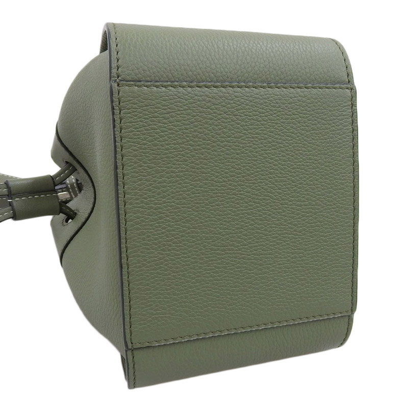 http://ロエベ%20LOEWE%20ハンモックミニ%202WAYバッグ%20ハンドバッグ%20ショルダーバッグ%20レザー%20カーキ%20中古%20OB1663
