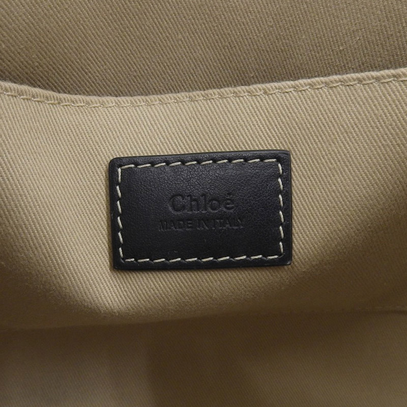 http://クロエ%20CHLOE%20ウッディ%20スモール%202WAYバッグ%20キャンバス/レザー%20ベージュ/ブラック%20CHC22AS397I2691J%20中古%20OB1664