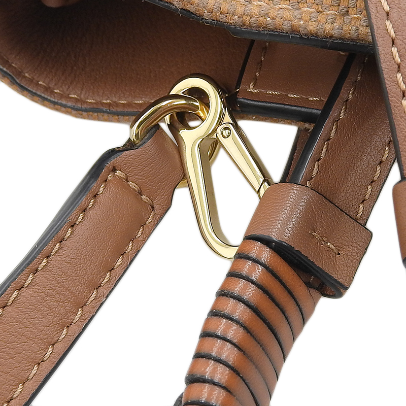 http://ロエベ%20LOEWE%20アナグラム%20トートバッグ%20ミニ%202WAYバッグ%20キャンバス/レザー%20タン%20A717S74X01%20中古%20OB1667