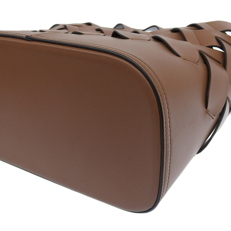 http://プラダ%20PRADA%20トートバッグ%20レザー%20ブラウン/ブラック%201BG317%20中古%20OB1677