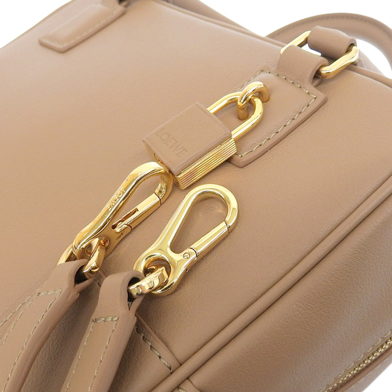 http://ロエベ%20LOEWE%20アマソナスクエア19%202WAYバッグ%20ハンドバッグ%20ショルダーバッグ%20レザー%20ブラウン%20A039N10X03%20中古%20OB1678