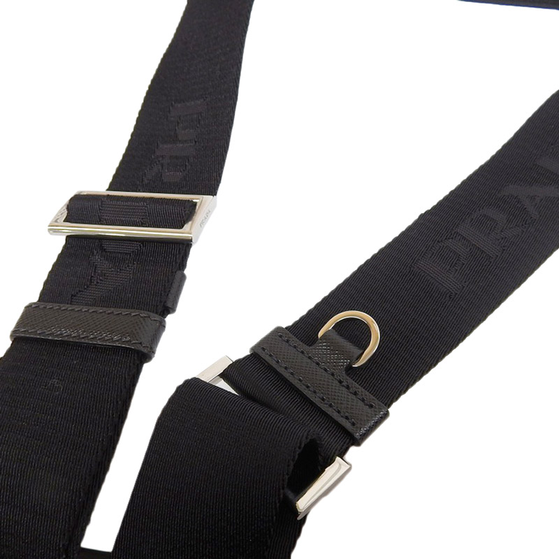 http://プラダ%20PRADA%20ショルダーバッグ%20斜め掛けショルダー%20ナイロン%20レザー%20ブラック%202VH118%20中古%20OB1689