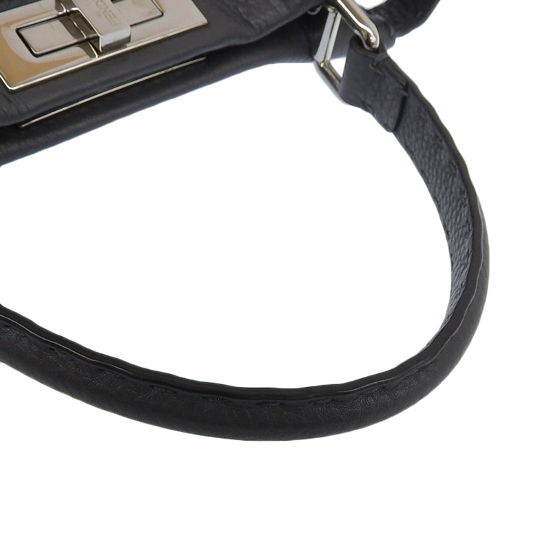 http://フェンディ%20FENDI%20ピーカブー%20セレリア%202WAYバッグ%20ハンドバッグ%20ショルダーバッグ%20レザー%20グレー%208BN290%20中古%20OB1690