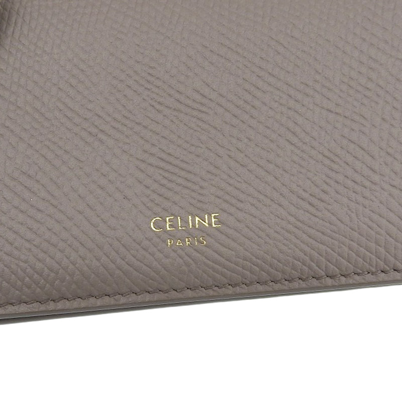 http://セリーヌ%20CELINE%20ビジネスカードホルダー%20カードケース%20名刺入れ%20レザー%20グレージュ%20カードケース%2010J813BEL.10BL%20中古%20OBB0541