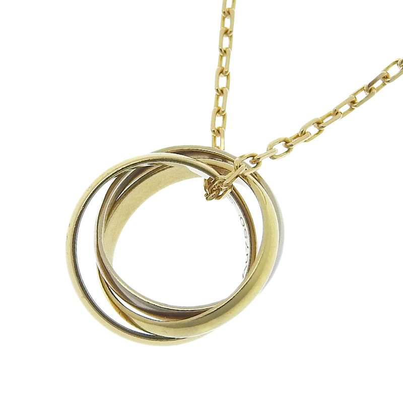 カルティエ CARTIER ベビートリニティ ネックレス K18 イエローゴールド ホワイトゴールド ピンクゴールド 中古 CA0456