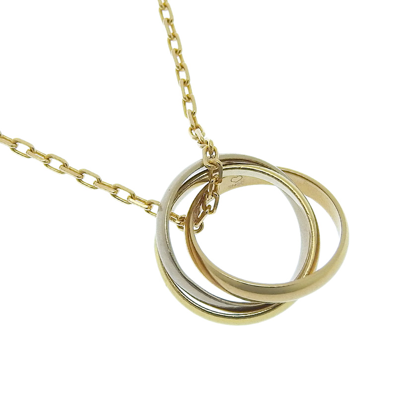 http://カルティエ%20CARTIER%20ベビートリニティ%20ネックレス%20K18%20イエローゴールド%20ホワイトゴールド%20ピンクゴールド%20中古%20CA0456