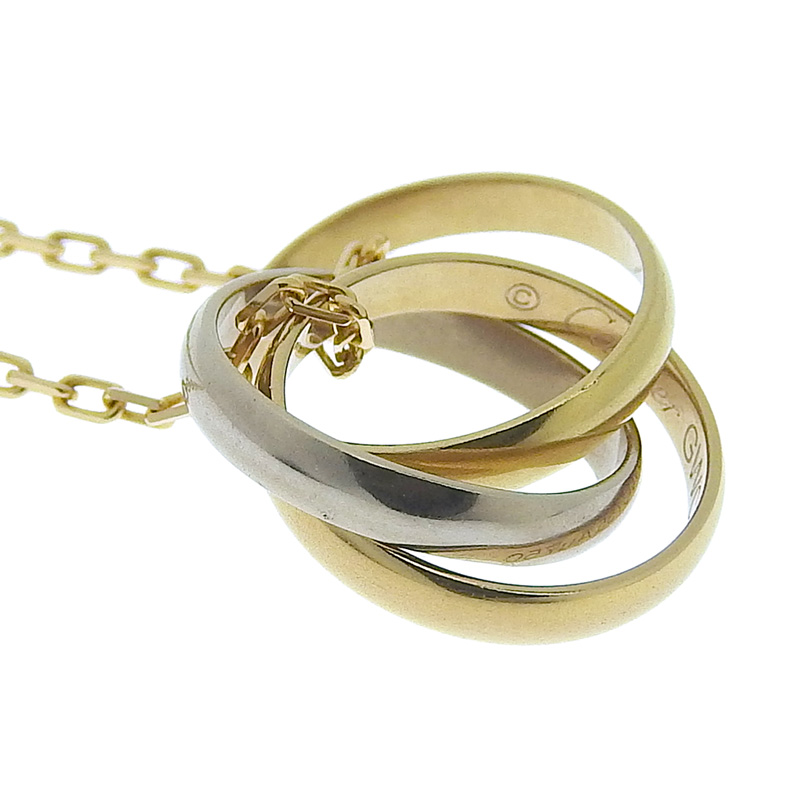 http://カルティエ%20CARTIER%20ベビートリニティ%20ネックレス%20K18%20イエローゴールド%20ホワイトゴールド%20ピンクゴールド%20中古%20CA0456