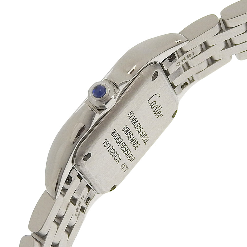 http://カルティエ%20CARTIER%20パンテールドゥカルティエSM%20レディース%20クォーツ%20時計%20SS%20ベゼルダイヤ%20ネイビー文字盤%20W4PN0013%20美品%20CA0458