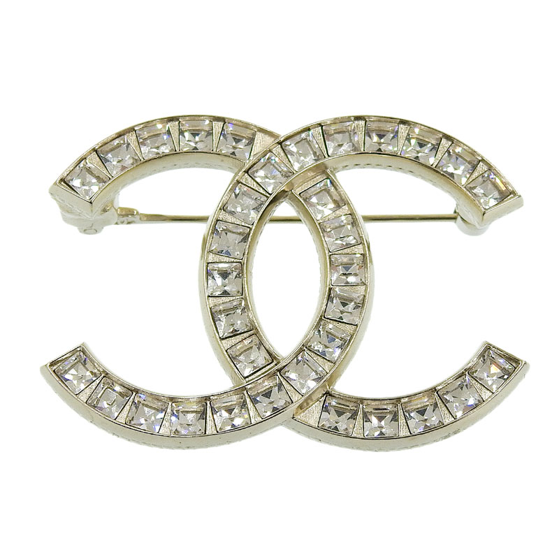 http://シャネル%20CHANEL%20ブローチ%20ココマーク%20GP%20ラインストーン%20ゴールド色%20A21P%20中古%20CH0899