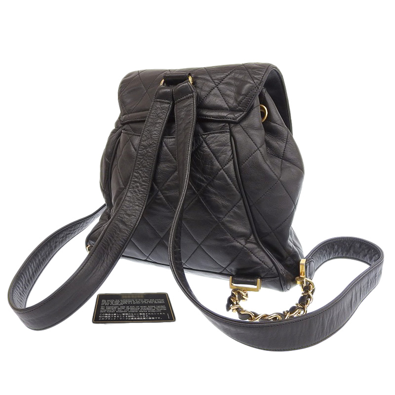 http://シャネル%20CHANEL%20マトラッセ%20リュックサック%20バックパック%20ラムスキン%20ブラック%203番台%20中古%20CH0904