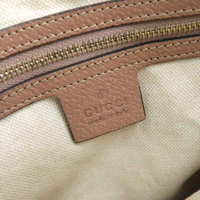 http://グッチ%20GUCCI%202WAYバッグ%20ハンドバッグ%20ショルダーバッグ%20GGキャンバス/レザー%20ベージュ/ピンク%20353121%20中古%20GU0560