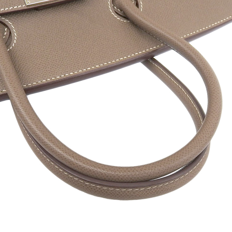 http://エルメス%20HERMES%20バーキン35%20ハンドバッグ%20ヴォーエプソン%20エトゥープ%20SV金具%20□M刻印%202009年%20中古%20HE0898