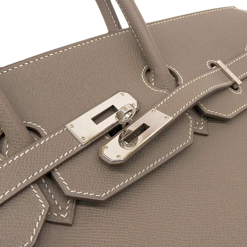 http://エルメス%20HERMES%20バーキン35%20ハンドバッグ%20ヴォーエプソン%20エトゥープ%20SV金具%20□M刻印%202009年%20中古%20HE0898