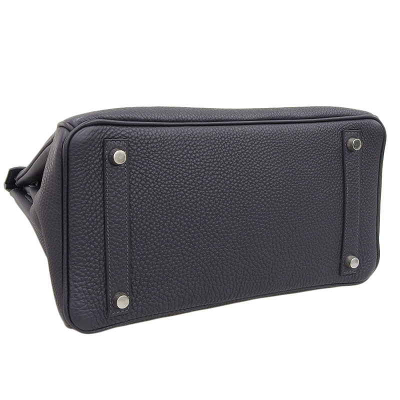 http://エルメス%20HERMES%20バーキン30%20ハンドバッグ%20トゴ%20ブルーインディゴ%20SV金具%20□H刻印%202004年%20中古%20HE0910