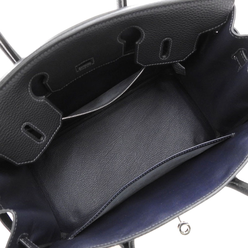 http://エルメス%20HERMES%20バーキン30%20ハンドバッグ%20トゴ%20ブルーインディゴ%20SV金具%20□H刻印%202004年%20中古%20HE0910