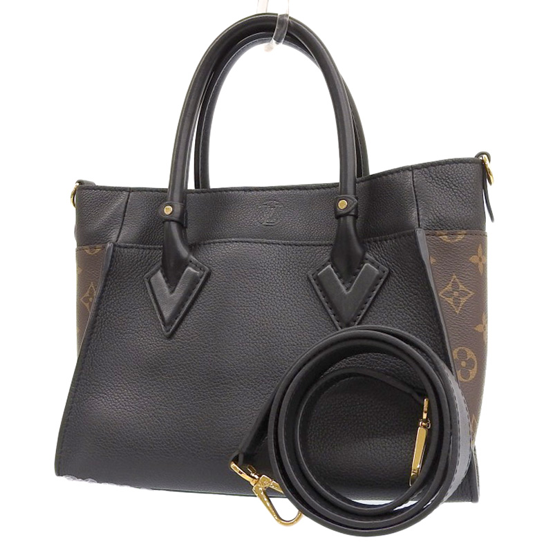 http://ルイヴィトン%20LOUIS%20VUITTON%20オンマイサイドPM%202WAY%20ハンドバッグ%20ショルダー%20レザー%20モノグラム%20ノワール%20M57728%20中古%20LV1510