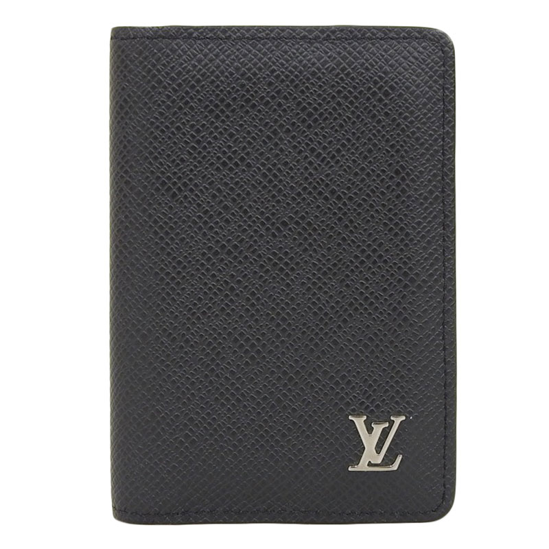 ルイヴィトン LOUIS VUITTON タイガ オーガナイザー・ドゥ ポッシュ カードケース 名刺入れ ブラック M30537 中古 LV1515