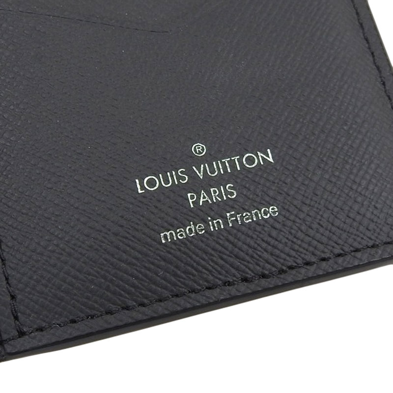 http://ルイヴィトン%20LOUIS%20VUITTON%20タイガ%20オーガナイザー・ドゥ%20ポッシュ%20カードケース%20名刺入れ%20ブラック%20M30537%20中古%20LV1515