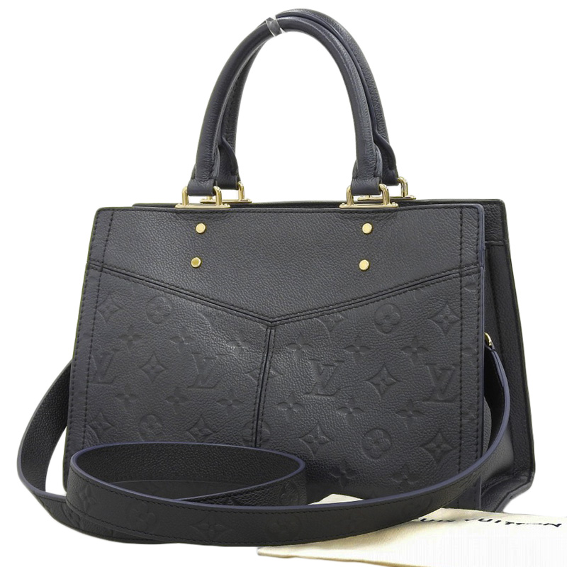 http://ルイヴィトン%20LOUIS%20VUITTON%20モノグラム・アンプラント%20スリーPM%202WAYバッグ%20ハンドバッグ%20ネイビー/ノワール%20M54196%20中古%20LV1516
