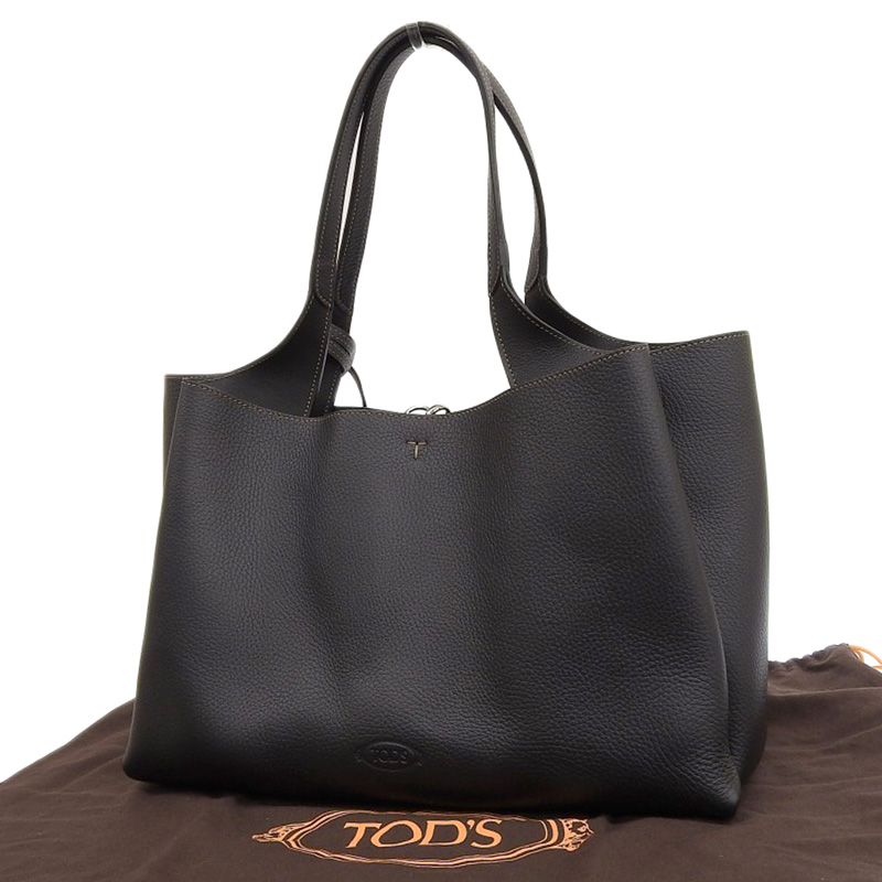 http://トッズ%20TOD'S%20タイムレス%20トートバッグ%20ハンドバッグ%20レザー%20ブラック%20美品%20OB1693