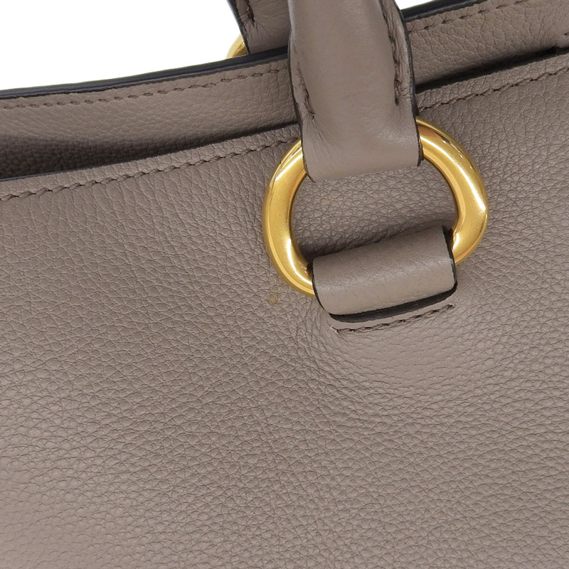 http://プラダ%20PRADA%202WAYバッグ%20ハンドバッグ%20ショルダーバッグ%20レザー%20グレー%20中古%20OB1694