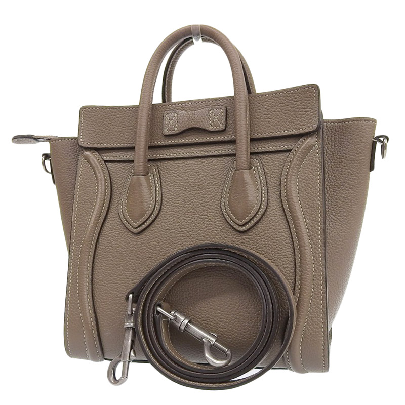 http://セリーヌ%20CELINE%20ラゲージ%20ナノショッパー%202WAYバッグ%20ハンドバッグ%20ショルダーバッグ%20レザー%20スリ%20中古%20OB1696